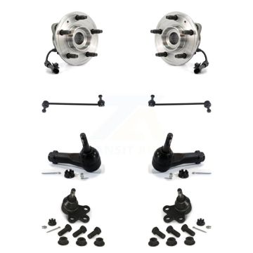 Front Bearing Lower Ball Joint Outer Tie Rod Link Kit (8Pc) For Chevrolet Equinox Pontiac K77-102233