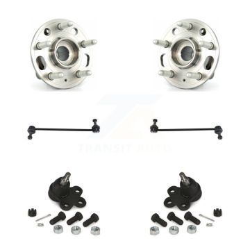 Front Hub Bearing Lower Ball Joint & Link Kit For 2010-2017 Chevrolet Equinox GMC Terrain K77-102239