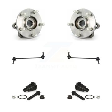 Front Hub Bearing Lower Ball Joint & Sway Bar Stabilizer Link Kit For Nissan Murano Quest K77-102243