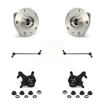 Front Hub Bearing Lower Ball Joint And Link Kit For Volkswagen Golf Rabbit GTI e-Golf R32 K77-102248