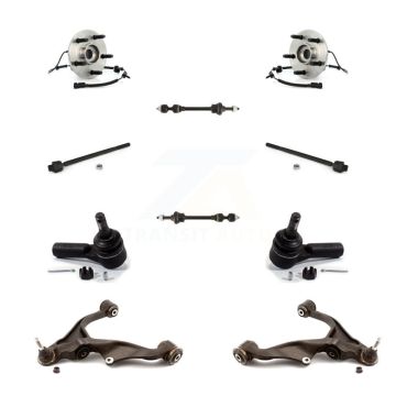 Front Bearing Lower Control Arm Outer Inner Tie Rod & Link Kit (10Pc) For Dodge Ram 1500 K77-102260
