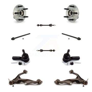 Front Bearing Lower Control Arm Outer Inner Tie Rod & Link Kit (10Pc) For Dodge Ram 1500 K77-102261