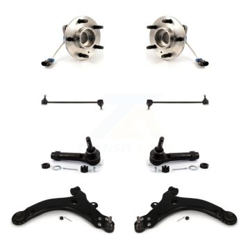 Front Bearing Lower Control Arm with BJ Outer Tie Rod Link Kit (8Pc) For Pontiac Montana K77-102271