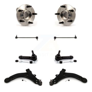 Front Bearing Lower Control Arm with BJ Outer Tie Rod Link Kit (8Pc) For Pontiac Montana K77-102272