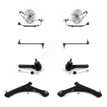 Front Bearing Lower Arm Outer Tie Rod & Link Kit (8Pc) For Dodge Grand Caravan Chrysler K77-102273