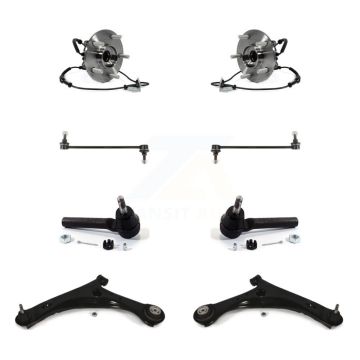 Front Bearing Lower Arm Outer Tie Rod & Link Kit (8Pc) For Dodge Grand Caravan Chrysler K77-102274