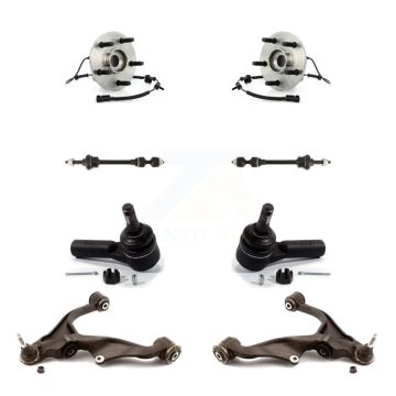 Front Bearing Lower Control Arm with BJ Outer Tie Rod & Link Kit (8Pc) For Dodge Ram 1500 K77-102279