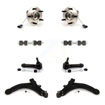 Front Bearing Lower Control Arm Outer Tie Rod Link Kit (8Pc) For Chevrolet Impala Pontiac K77-102281