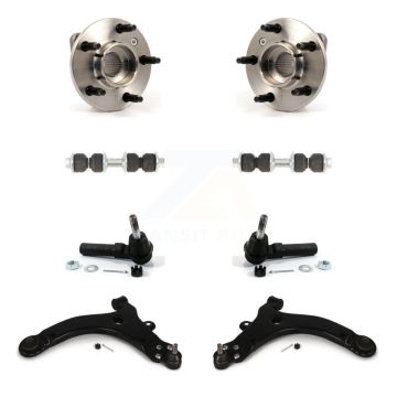 Front Bearing Lower Control Arm Outer Tie Rod Link Kit (8Pc) For Chevrolet Impala Pontiac K77-102283