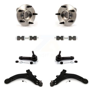 Front Bearing Lower Control Arm Outer Tie Rod Link Kit (8Pc) For Pontiac Montana Venture K77-102284