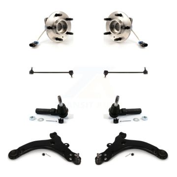 Front Bearing Lower Control Arm Outer Tie Rod Link Kit (8Pc) For Pontiac Grand Prix Buick K77-102285
