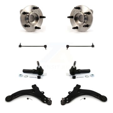 Front Hub Bearing Lower Control Arm Outer Tie Rod & Link Kit (8Pc) For Pontiac Grand Prix K77-102286