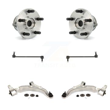 Front Hub Bearing Lower Control Arm with Ball Joint & Sway Bar Link Kit For Acura MDX ZDX K77-102309