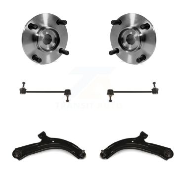 Front Bearing Lower Control Arm with Ball Joint & Sway Bar Link Kit For Nissan Versa Cube K77-102310