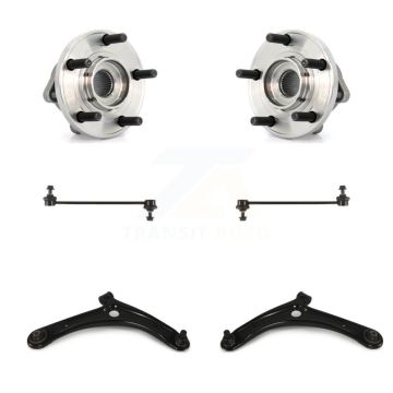 Front Bearing Lower Control Arm with Ball Joint Sway Bar Link Kit For 2009 Dodge Caliber K77-102311