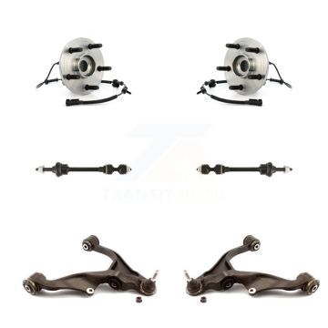 Front Hub Bearing Lower Control Arm with Ball Joint Sway Bar Link Kit For Dodge Ram 1500 K77-102321