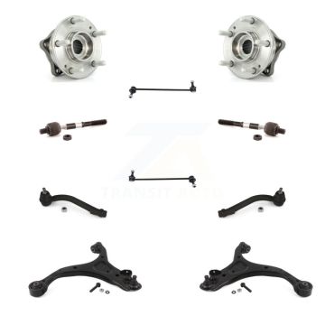 Front Bearing Lower Control Arm Outer Inner Tie Rod Link Kit (10Pc) For Hyundai Santa Fe K77-102325