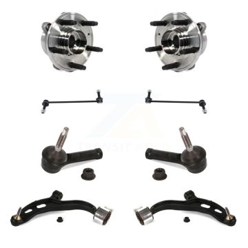 Front Bearing Lower Arm Outer Tie Rod & Link Kit (8Pc) For Ford Police Interceptor Sedan K77-102333