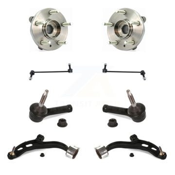 Front Bearing Lower Control Arm Outer Tie Rod & Link Kit (8Pc) For Ford Flex Lincoln MKT K77-102334