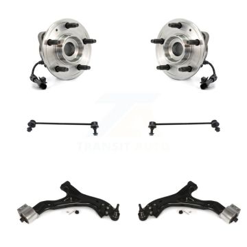 Front Hub Bearing Lower Control Arm Link Kit (6Pc) For Chevrolet Equinox Pontiac Torrent K77-102339