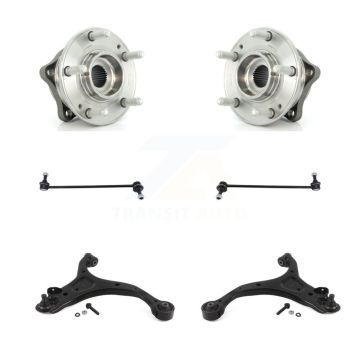 Front Bearing Lower Control Arm with BJ & Link Kit (6Pc) For Hyundai Santa Fe Kia Sorento K77-102341