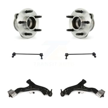 Front Bearing Lower Control Arm & Link Kit (6Pc) For Saturn Vue Pontiac Torrent Chevrolet K77-102344