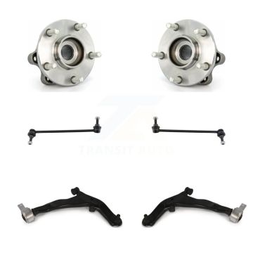 Front Bearing Lower Control Arm w/ Ball Joint Link Kit (6Pc) For 2003-2007 Nissan Murano K77-102346