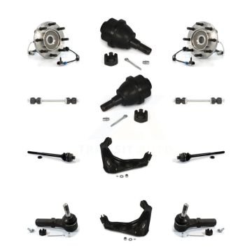 Front Upper Control Arm Lower Ball Joint Outer Inner Tie Rod Link Kit (12Pc) For GMC 3500 K77-102349
