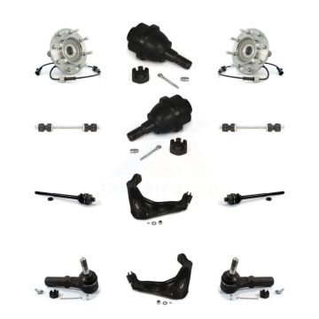 Front Upper Control Arm Lower Ball Joint Outer Inner Tie Rod Link Kit (12Pc) For GMC 3500 K77-102350