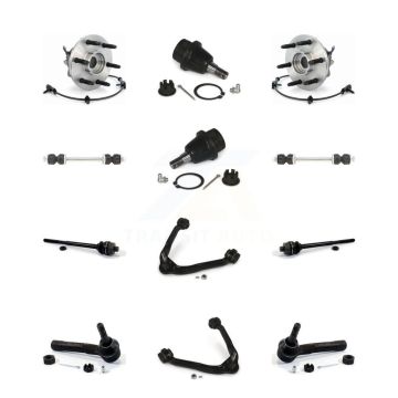 Front Upper Control Arm Lower Ball Joint Outer Inner Tie Rod Link Kit (12Pc) For GMC 1500 K77-102355
