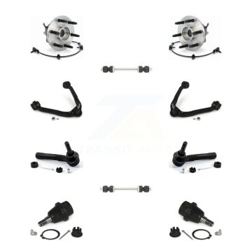 Front Bearing Upper Control Arm Lower Ball Joint Outer Tie Rod Link Kit (10Pc) For GMC XL K77-102358