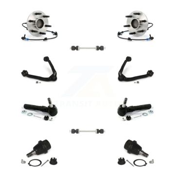 Front Bearing Upper Arm Lower Ball Joint Outer Tie Rod Link Kit (10Pc) For Chevrolet GMC K77-102362