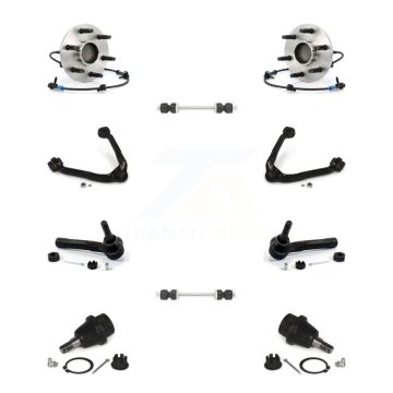 Front Bearing Upper Arm Lower Ball Joint Outer Tie Rod Link Kit (10Pc) For Chevrolet GMC K77-102363