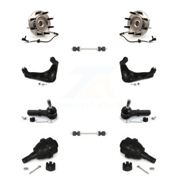 Front Bearing Upper Control Arm Lower Ball Joint Outer Tie Rod Link Kit (10Pc) For GMC HD K77-102369