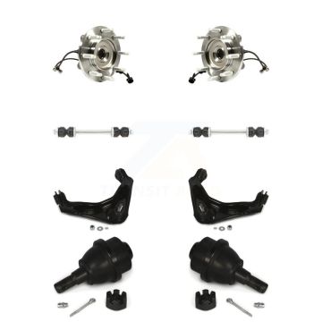 Front Bearing Lower Ball Joint Upper Control Arm & Link Kit For GMC Chevrolet Sierra 2500 K77-102372