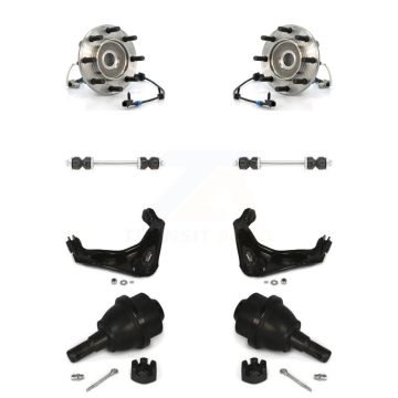 Front Bearing Lower Ball Joint Upper Control Arm & Link Kit For Chevrolet GMC Sierra 3500 K77-102374