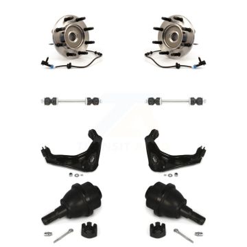 Front Bearing Lower Ball Joint Upper Control Arm & Link Kit For Chevrolet GMC Sierra 2500 K77-102376