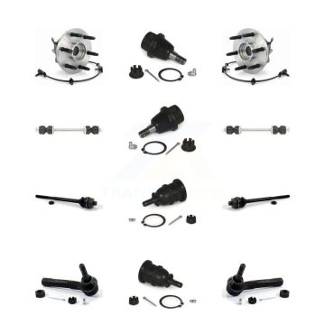 Front Bearing Upper Lower Ball Joint Outer Inner Tie Rod Link Kit (12Pc) For Chevrolet XL K77-102385
