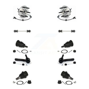 Front Bearing Upper Lower Ball Joint Outer Tie Rod Link Kit (10Pc) For Chevrolet GMC 1500 K77-102396