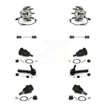 Front Bearing Upper Lower Ball Joint Outer Tie Rod Link Kit (10Pc) For Chevrolet 1500 GMC K77-102401