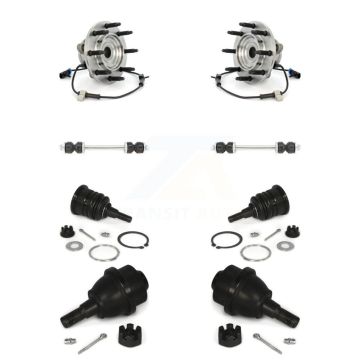 Front Bearing Upper Lower Ball Joint Link Kit For GMC Chevrolet Sierra 2500 HD Silverado K77-102409