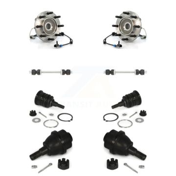Front Bearing Upper Lower Ball Joint Link Kit For Chevrolet GMC Sierra 3500 Silverado 4WD K77-102417