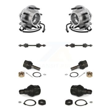 Front Hub Bearing Upper Lower Ball Joint Sway Bar Link Kit For Ford F-350 Super Duty 4WD K77-102419