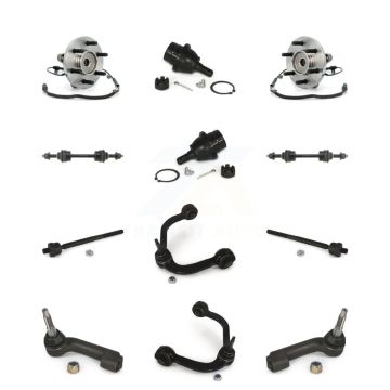 Front Bearing Upper Control Arm Lower Ball Joint Outer Inner Tie Rod Link Kit (12Pc) For K77-102425