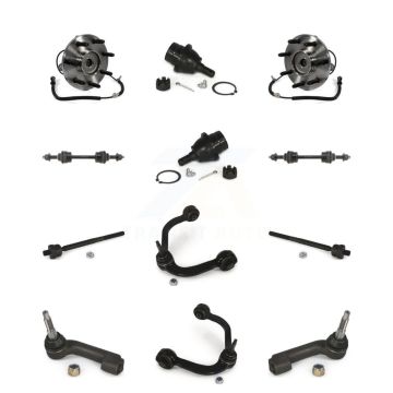 Front Bearing Upper Control Arm Lower Ball Joint Outer Inner Tie Rod Link Kit (12Pc) For K77-102426