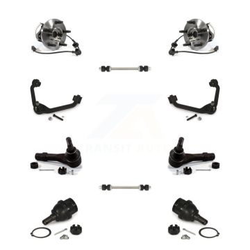 Front Bearing Upper Arm Lower Ball Joint Outer Tie Rod & Link Kit (10Pc) For Ford Ranger K77-102435