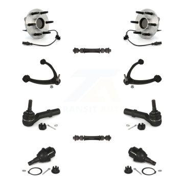 Front Bearing Upper Control Arm Lower Ball Joint Outer Tie Rod Link Kit (10Pc) For GMC XL K77-102437