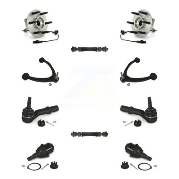 Front Bearing Upper Control Arm Lower Ball Joint Outer Tie Rod Link Kit (10Pc) For GMC XL K77-102438