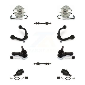 Front Bearing Upper Control Arm Lower Ball Joint Outer Tie Rod & Link Kit (10Pc) For Ford K77-102440