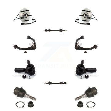 Front Bearing Upper Arm Lower Ball Joint Outer Tie Rod Link Kit (10Pc) For Dodge Ram 1500 K77-102442